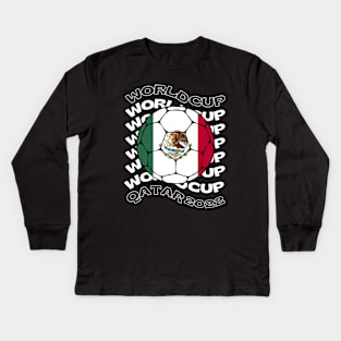 Mexico World Cup Kids Long Sleeve T-Shirt